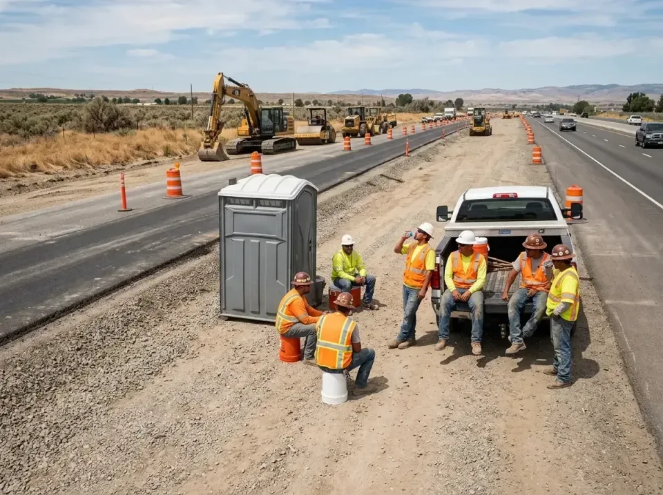 highway-road-construction-crew-007 — frequently asked questions, Porta Potty and Restroom Rentals in Menifee, CA